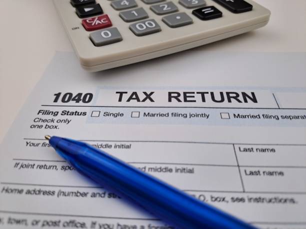 istock Tax Return Form 1040 Individual American 1490868125