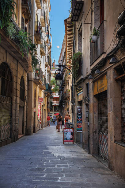 istock People Walking on the Main Rambla of Barcelona, Spain 1490871115