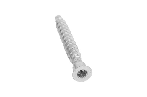confirmat, furniture screw isolated from background