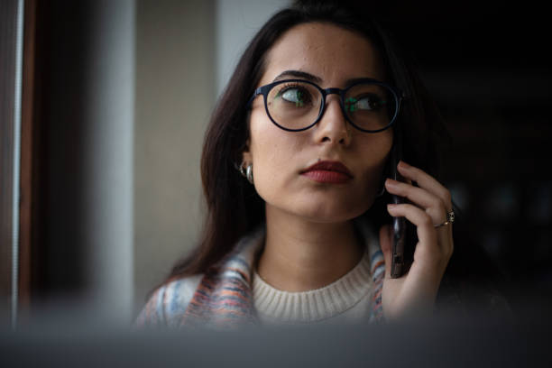 istock Young woman is talking on the mobile phone. 1490874955