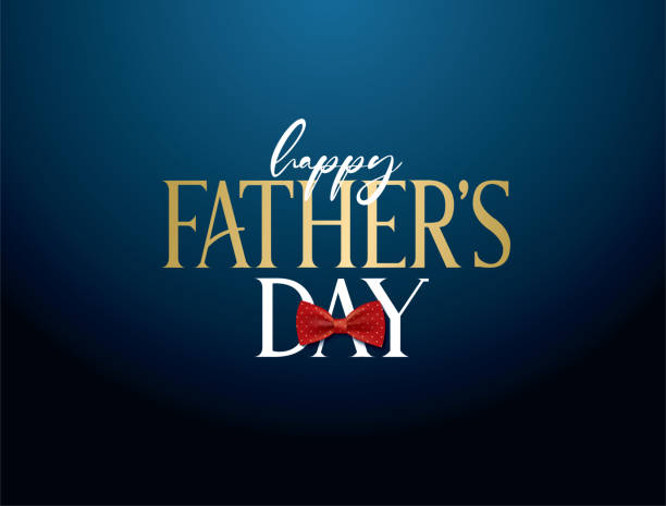 illustrazioni stock, clip art, cartoni animati e icone di tendenza di happy father's day calligrafia design - festa del papà