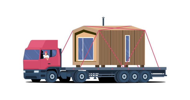 istock A big truck transports a ready-made modular house 1490879965