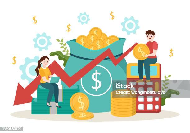 Cost Reduction Vector Illustration With Decrease Price Minimising Or ...