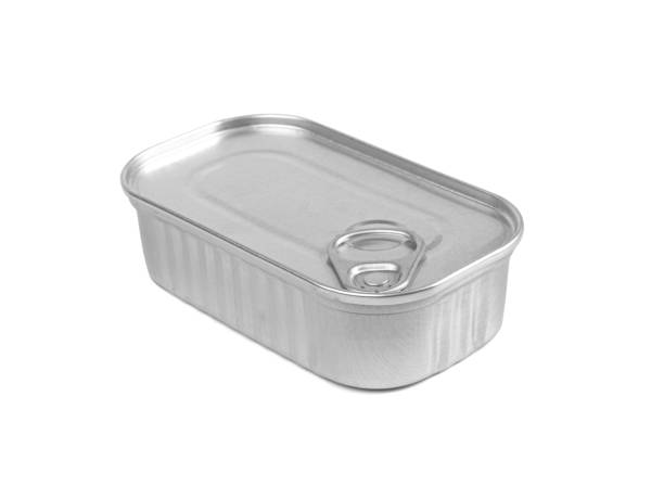 istock Tin Can Isolated, Preserve Template Mockup, Metal Package, Aluminum Flat Container, Tin Cans 1490881327