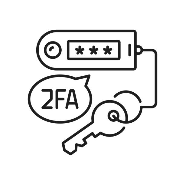 2fa 비밀번호 인증, usb 키 인증 - encryption usb cable usb flash drive document stock illustrations