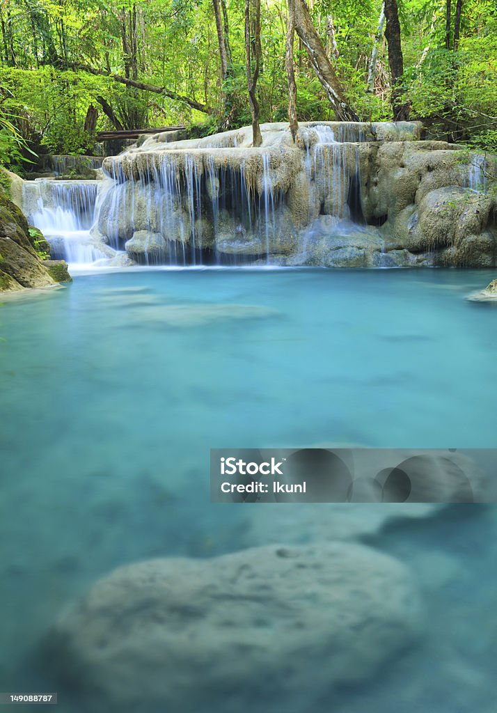 Cascadas de Erawan, Kanchanaburi, Tailandia - Foto de stock de Agua libre de derechos