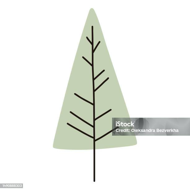 Green Tree Easy Hand Drawn Green Tree Simple Vector Illustration Stock Illustration ...