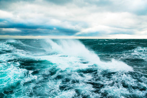 istock A storm in the ocean. Storm waves in the open ocean. 1490892311