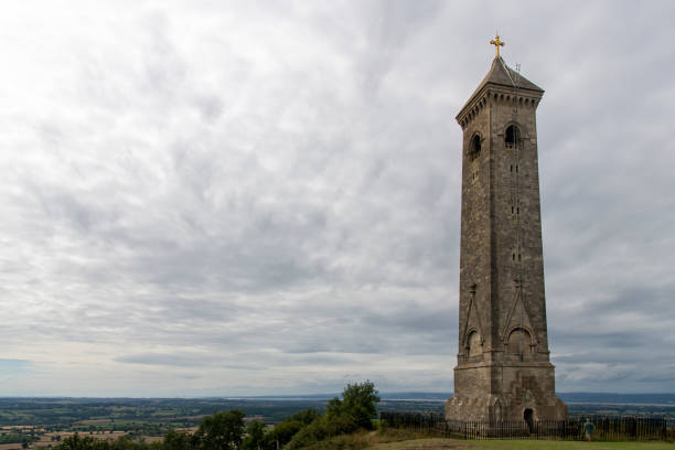 The view from Glastonbury Tor, from old film stock in 1988.