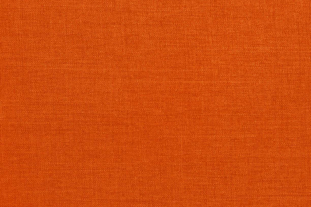 istock Orange linen fabric texture background, seamless pattern of natural textile. 1490896243