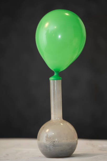 istock A rubber balloon is stretched over a chemical flask to demonstrate scientific experience. 1490896361