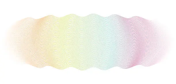 Vector illustration of banknote watermark pattern