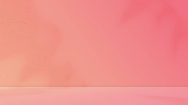 istock Background Pink Studio Gradient Color Pastel Backdrop,Empty Table Beauty cosmetic Product,Shadow Leaf Light Overlay on Wall Cement Room Loft,Texture Paper Red Yellow Pastel Summer Pudium Minimal 1490902743