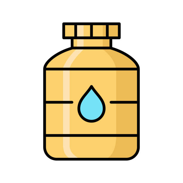 ilustraciones, imágenes clip art, dibujos animados e iconos de stock de plantilla de diseño vectorial de icono de tanque de agua en fondo blanco - pipeline storage tank water pipe oil industry