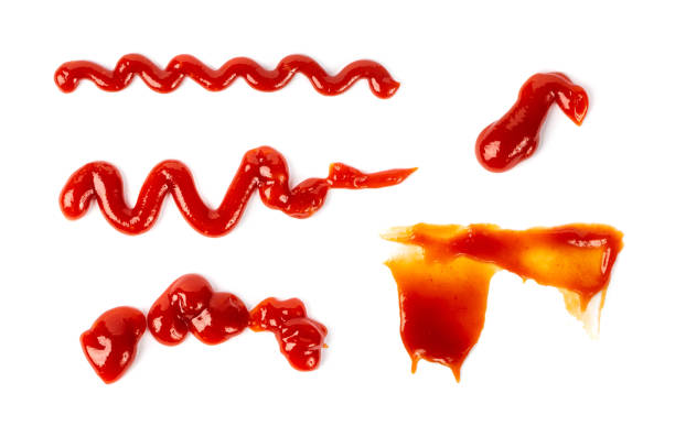 istock Ketchup Drop Isolated, Tomato Sauce Splash, Catsup Stain, Hot Puree Spill, Red Dressing Dripping Collection 1490911097