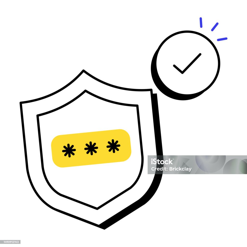 Password Verification Stock Illustration - Download Image Now - Icon ...