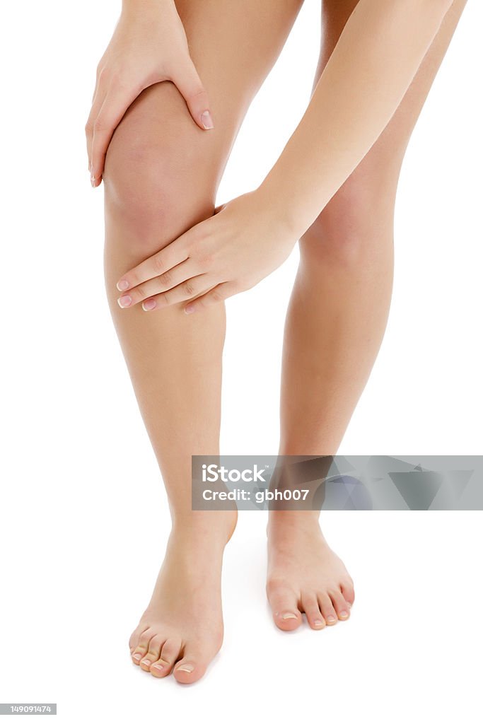Douleur au genou - Photo de Douleur libre de droits