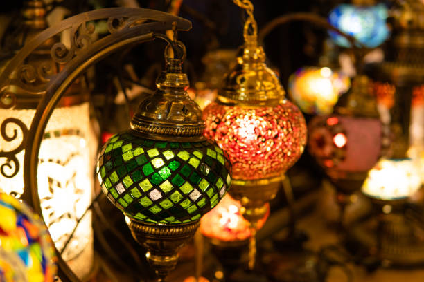 istock Turkish Lamps on display in the Grand Bazaar 1490917460