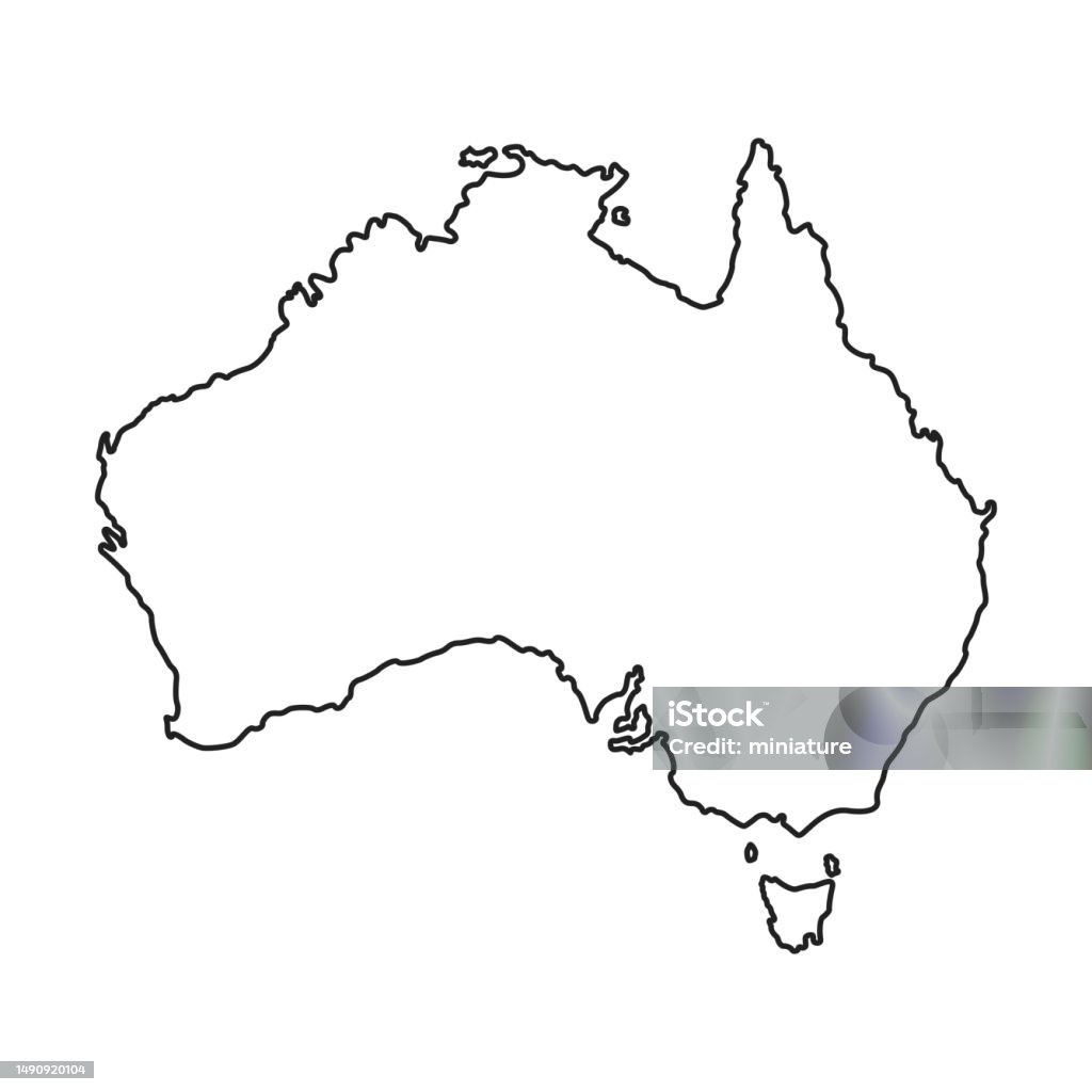 Abstract Colored Australia Map Australia Map Stock Illustration - Download Image Now - Abstract ...