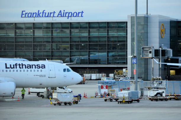 프랑크푸르트 공항 - frankfurt international airport 뉴스 사진 이미지