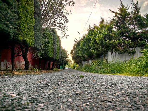Our Street Our Street Kamiloba Büyükçekmece İstanbul pebble driveway stock pictures, royalty-free photos & images