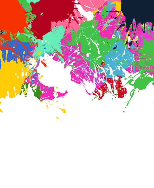 Vector illustration of Abstract Paint Background with copy space
