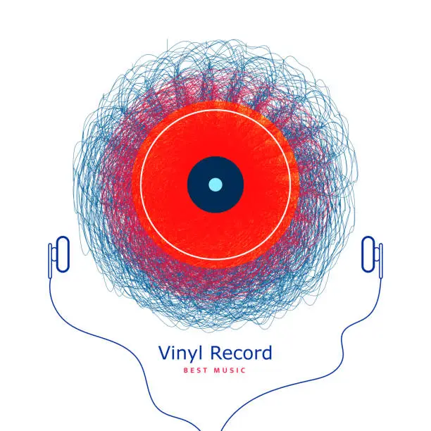 Vector illustration of Concept of Retro Vinil Music Poster Clip Art