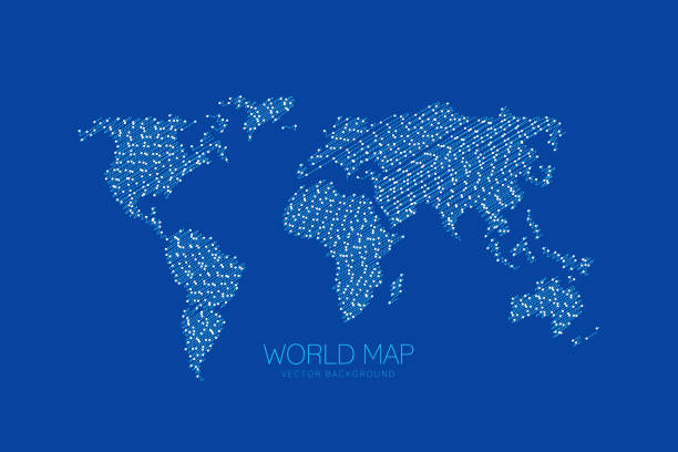 Word Map One Color 2,000+ One Color World Map Stock Illustrations, Royalty-Free Vector ...