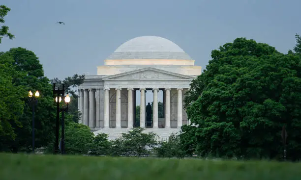 Photo of Dawn at the Jefferson Memorial in Washington D.C.