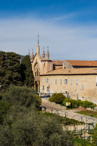 istock Facade of the Cimiez Monastery in Nice from the Gardens 1490940328