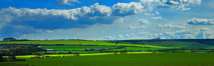 summer landscape in upper franconia germany