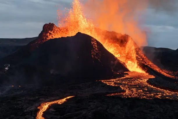 Photo of Volcano eruption in Iceland 2021