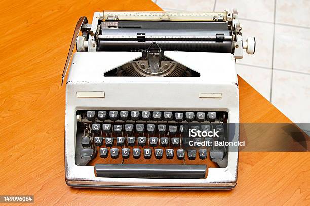 Typewriter Stock Photo - Download Image Now - Desk, Horizontal, No People