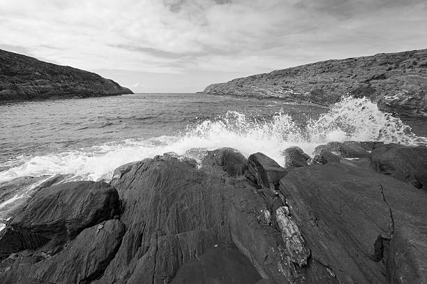 istock Sea foam from breaking waves at Norwegian coastline 149096660