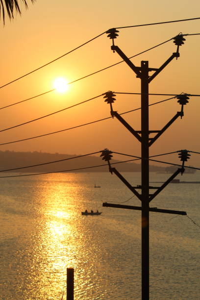 Lake view Sunset view at Bhopal Lake bhopal lake stock pictures, royalty-free photos & images