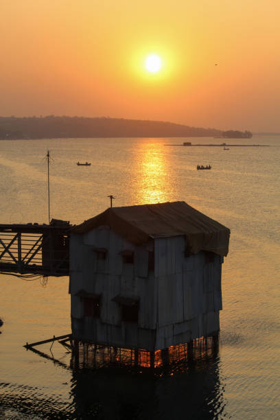 Lake view Sunset view at Bhopal Lake bhopal lake stock pictures, royalty-free photos & images