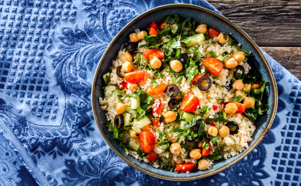 istock A plate of couscous served with vegetables and chickpeas 1490970280
