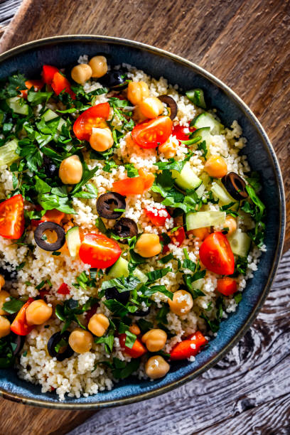 istock A plate of couscous served with vegetables and chickpeas 1490970377