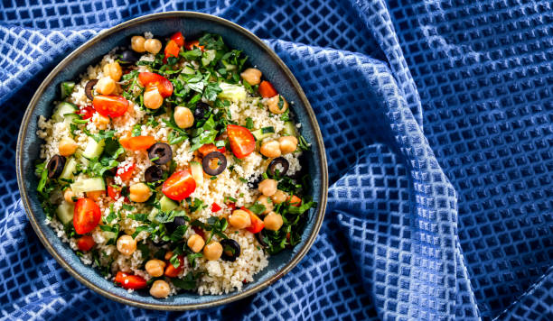 istock A plate of couscous served with vegetables and chickpeas 1490970443