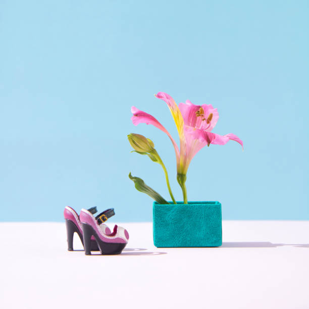 istock Minimal aesthetic creative floral concept. 1490973558