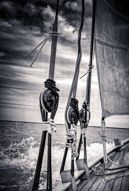 istock Snapshot with an old Sail Zees Boat over the Bodden 1490976419