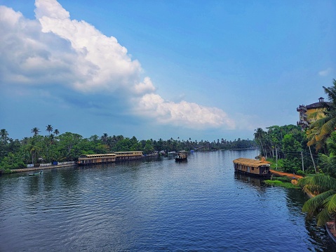 Backwater is the most famous tourist destination in kerala. A place where sea water enters into thr mainland and transform into sweet water.