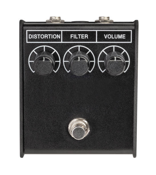 gitarren-distortion-pedal - distortion pedal stock-fotos und bilder