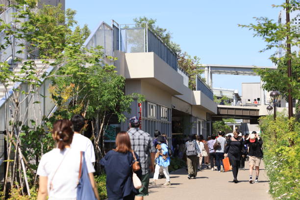 Tokyo Japan May 3 2023: Lower Kitazawa or Shimokitazawa is one of famous shopping street, is well known for the density of small independent fashion retailers, cafes, theaters, bars and live music venus
