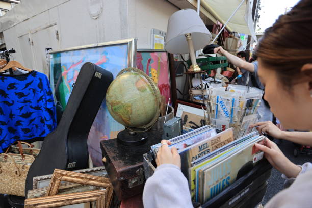 Tokyo Japan May 3 2023: Lower Kitazawa or Shimokitazawa is one of famous shopping street, is well known for the density of small independent fashion retailers, cafes, theaters, bars and live music venus