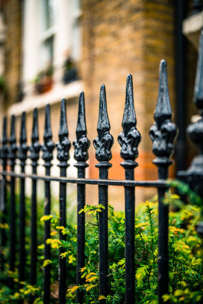 istock Flowers on a metal railing in London 1490994204