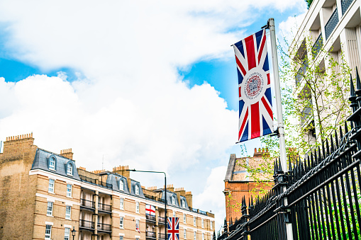 London architecture: union jack flags