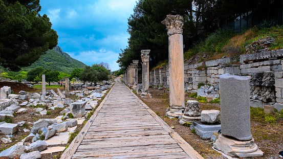 Title: Ancient city of Ephesus, Turkey.
