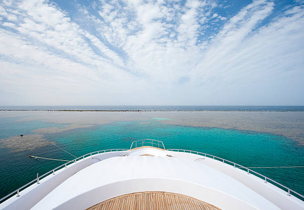 istock View from the bow of a large yacht 149099836