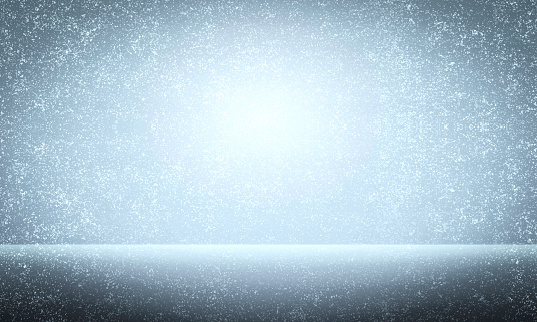 Abstract Snowy Winter Background Vignette Spotlight with copy space - textured effect